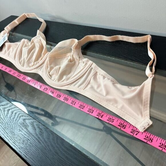 Fantasie Illusion Bra Women’s Size 34D Wide Wired Side Support Lace NWT Pink - Picture 6 of 11